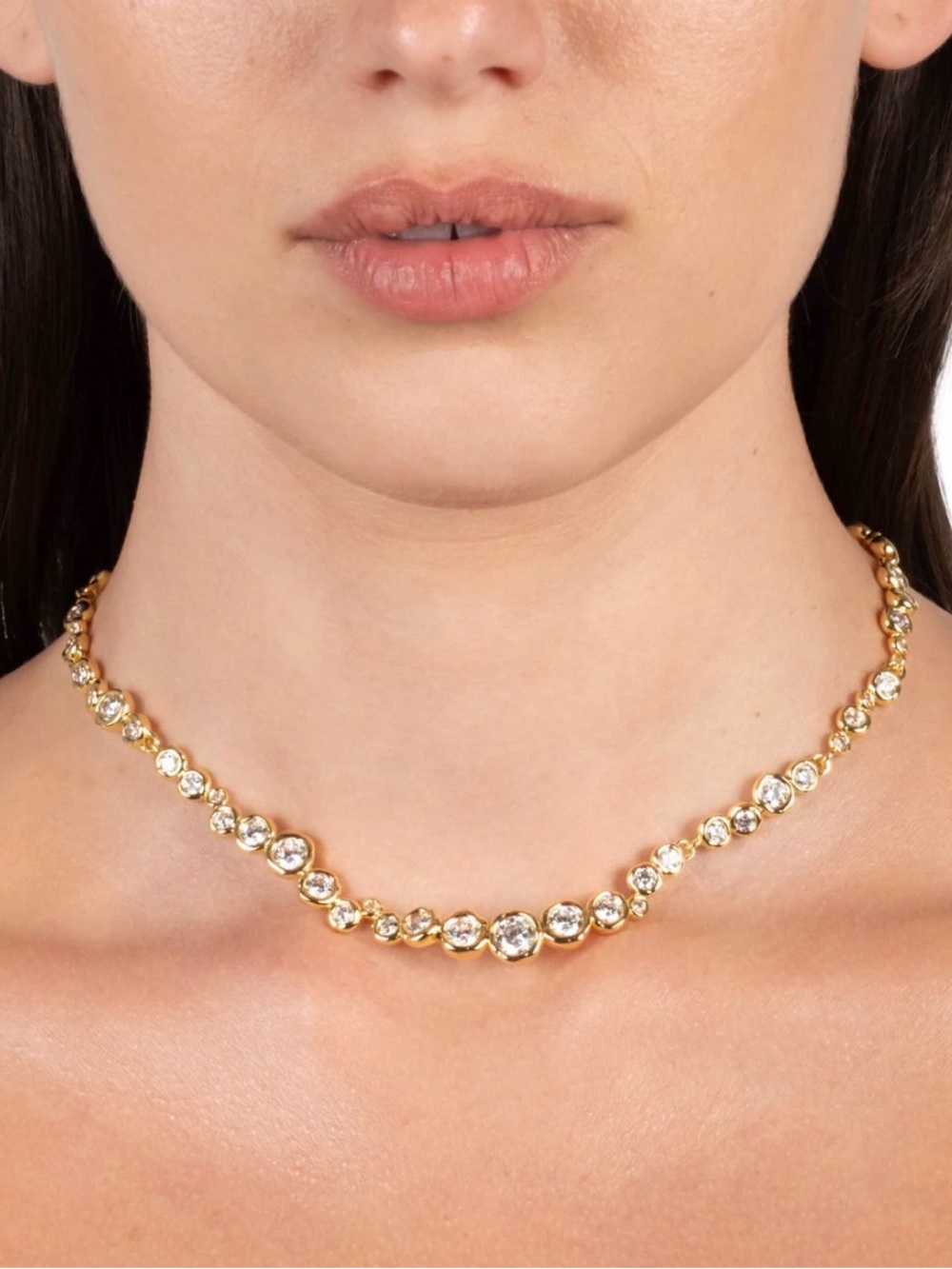 ALEXIS BITTAR Asterales Gold Riviera Necklace MY22